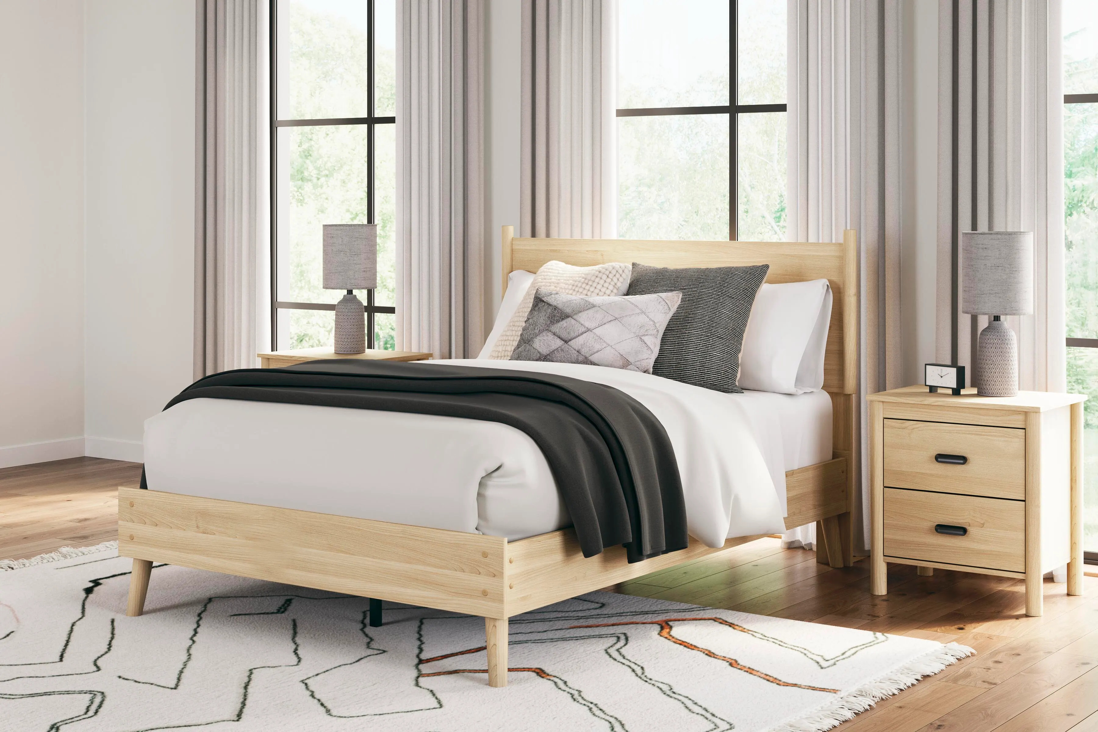 Cabinella Full Platform Panel Bed | Ashley | Ashley
