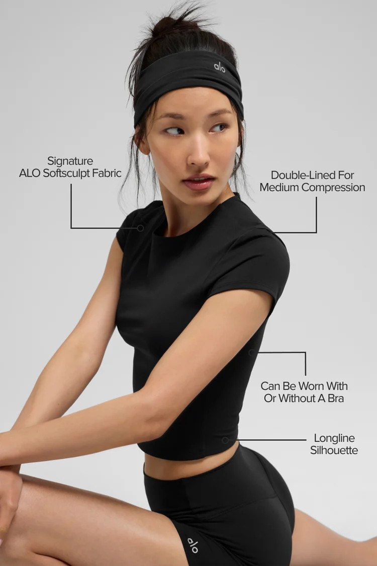 ALO Softsculpt Precision Kurzarmshirt | Alo Yoga