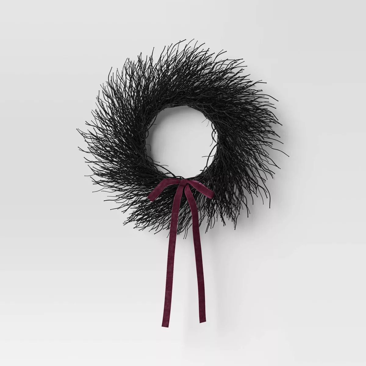 17" Fern Artificial Wreath Black - Threshold™ | Target