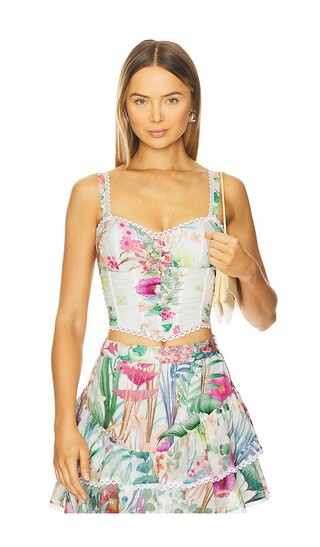 Sylva Top in White Lagoon | Revolve Clothing (Global)