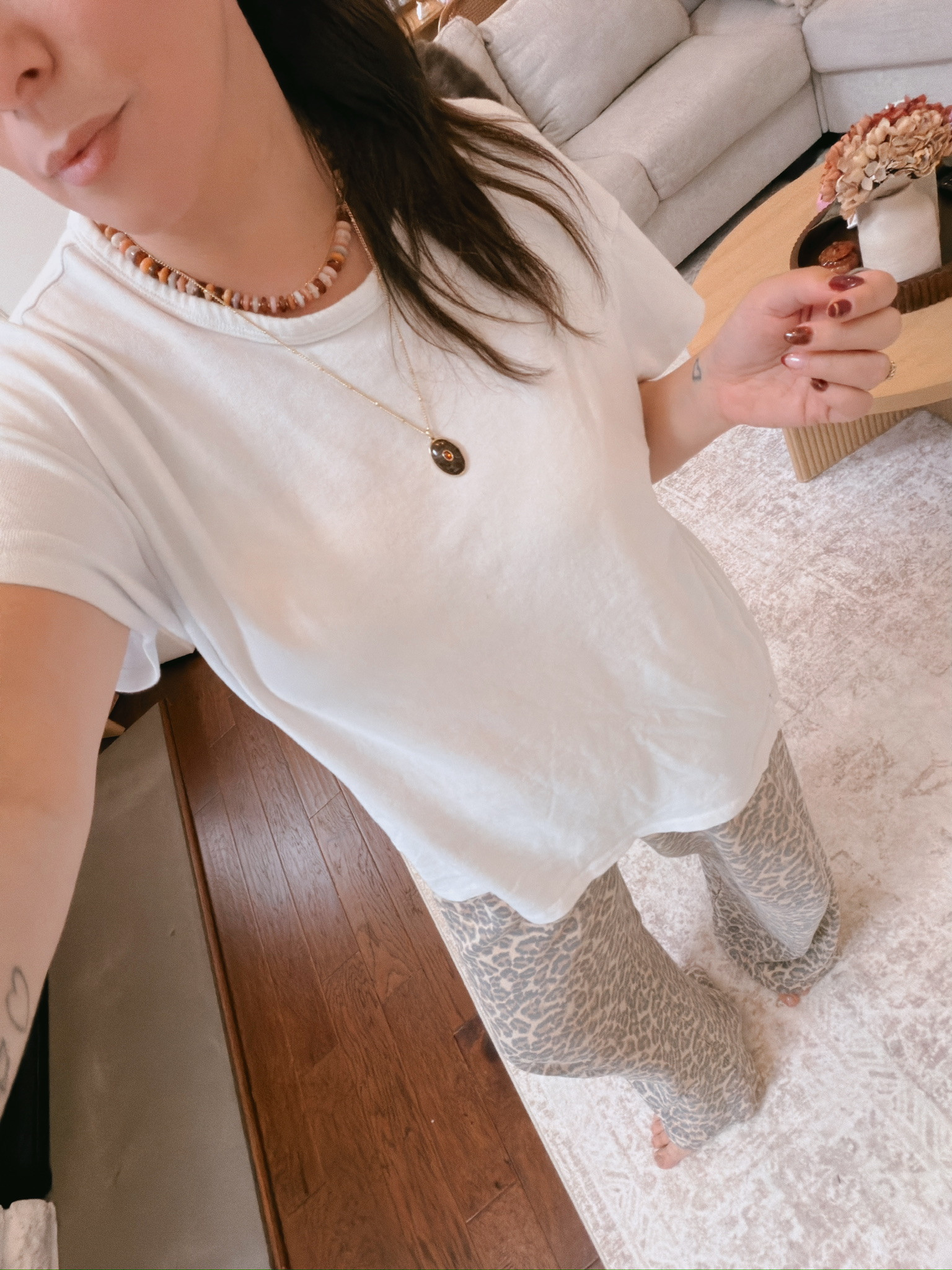 Large in the tee and pants!

#LTKSeasonal #LTKMidsize