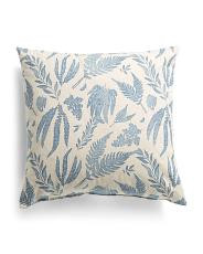 Made In Usa 22x22 Fern Botanical Print Pillow | TJ Maxx