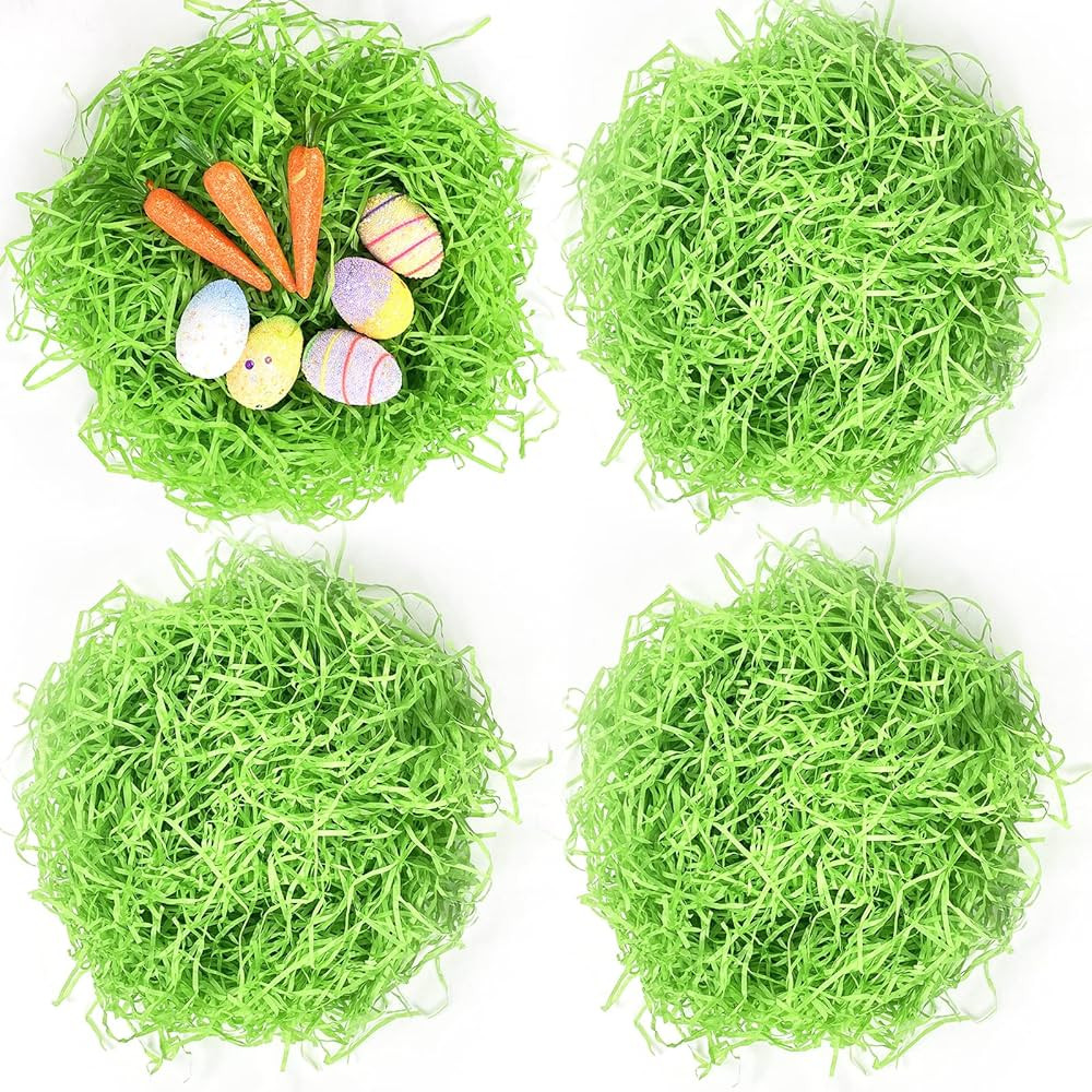 1/2 LB Easter Grass Basket Filler Recyclable Paper Shred for Easter Basket Filler Creative Eggs D... | Amazon (US)