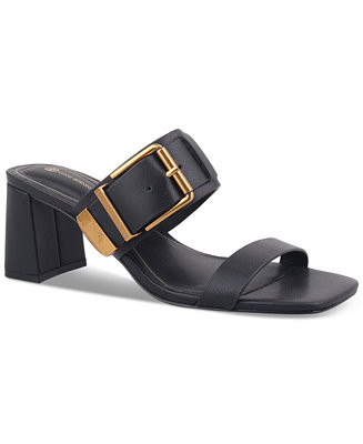 Giani Bernini Women's Hillarry Buckle Block Heel Sandals, Created for Macy's - Macy's | Macy's