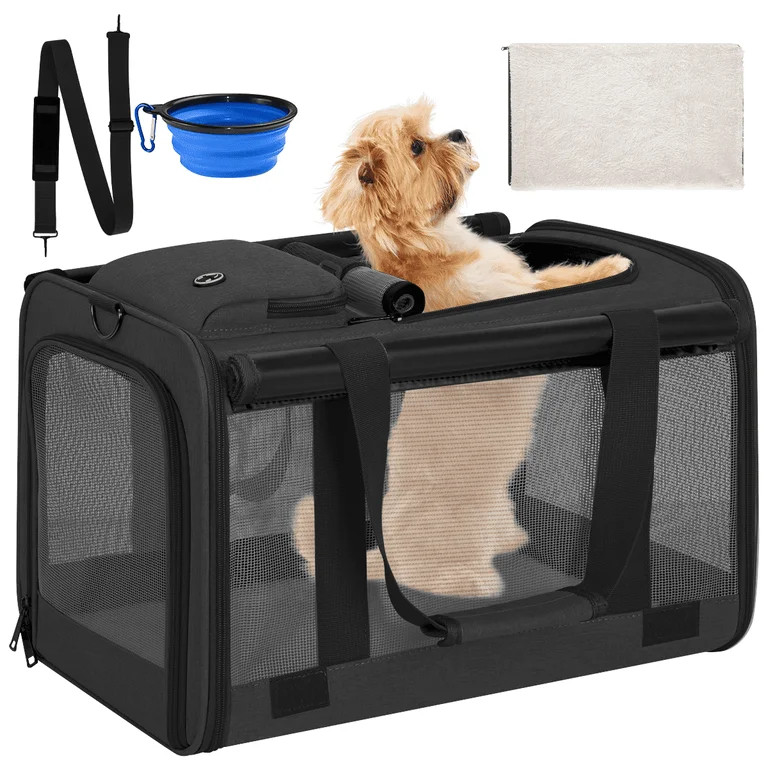 Cat Carrier, Cat Carriers for Large Cats up to 25LB, large Cat Carrier with a Bowl, Soft Sided Ca... | Walmart (US)