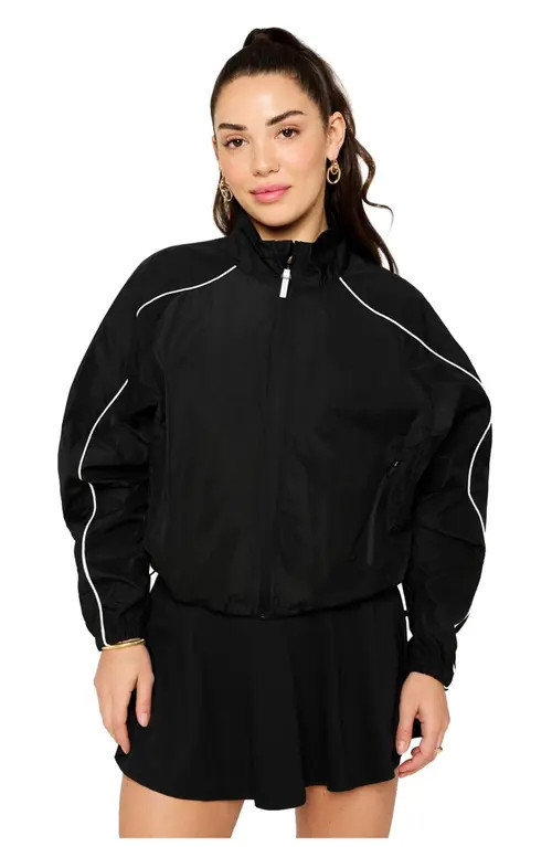 Fabletics Tempo Lightweight Windbreaker in Black at Nordstrom, Size X-Large | Nordstrom