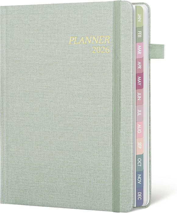 2026 Planner Weekly and Monthly, Jan 2026 - Dec 2026, A5 Linen Cover Calendar Planner 2026, Agend... | Amazon (US)