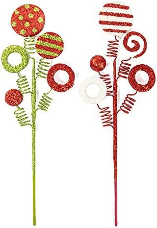 Wesail Christmas Tree Picks, Xmas Candy and Lollipop Pick for Holiday Decorations and Novelty Dec... | Amazon (US)