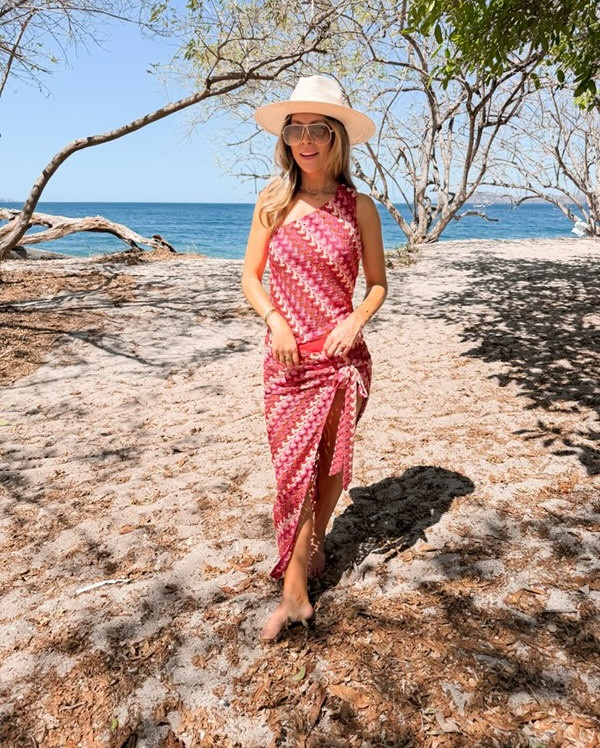 Costa Rica ☀️ 🌴 👙 
Cupshe swimsuit 
Cupshe crochet coverup 
Miu miu sunglasses 
Corazon beach hat 

#LTKPetite #LTKTravel #LTKOver40