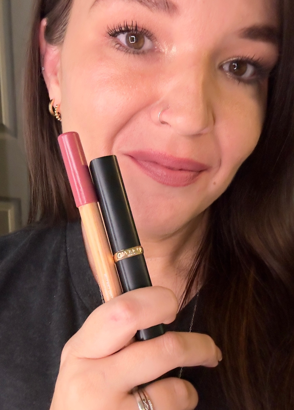 #lipcombo #lippyoftheday ilia lip crayon in- Ryhme & L’Oréal Paris color riche- Le Nude Admirable 