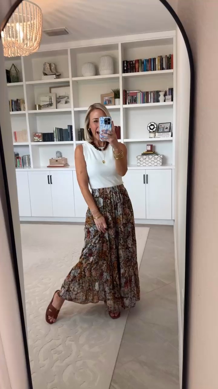 How to Style: 3 sandals - 2 outfits each Use code RL88CJCZ for 20% off (valid till 9/30) Dressy Slip On Slide Sandals - fit tts. Over 16 colors. Brown: Wool Blend Sweater Tank - size XS. 26 colors // Floral Chiffon Maxi Skirt - size small. 40+ colors.  @riheroofficial

#LTKSaleAlert#LTKSeasonal#LTKOver40