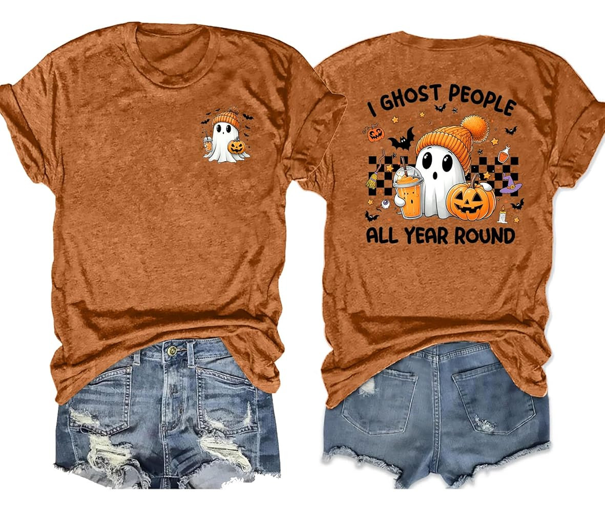 Halloween T Shirt Women Sanderson Shirt Witches Graphic Tees Casual Short Sleeve Holiday Shirts T... | Amazon (US)