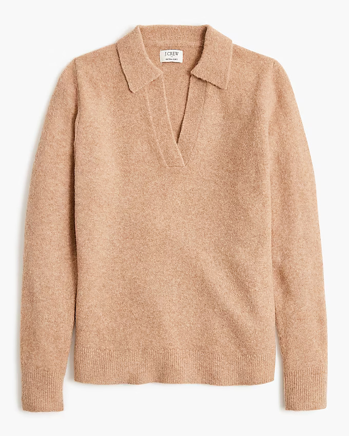 Sweater-polo in extra-soft yarn | J.Crew Factory