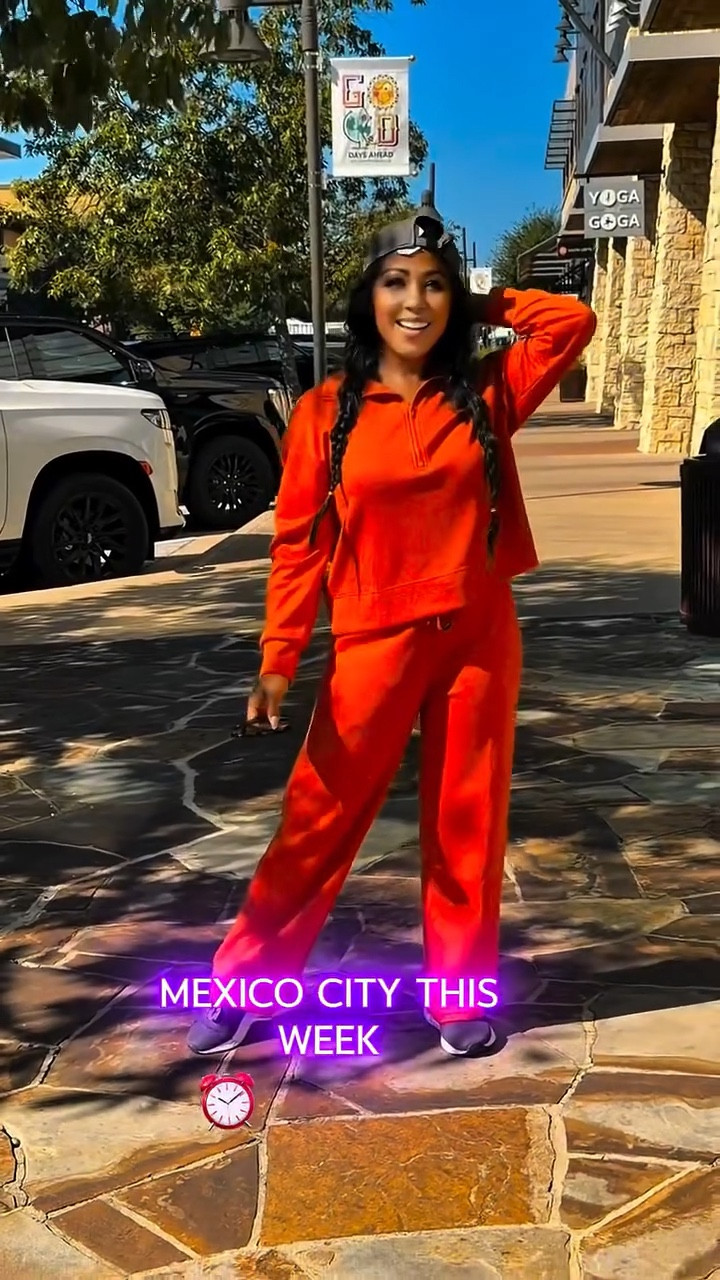 🍂✈️ Heading to Mexico City this week and the VERY FIRST outfit I’m packing is this insanely cozy @pinspark_official 2 Piece Set! 🦃❤️
.
PINSPARK 1/2 Zip Sweatsuit Loose Fit Sweatshirt + Straight Leg Pants – the perfect Thanksgiving, fall, and travel uniform! 
.
Here’s why I’m obsessed: 
1️⃣ Buttery-soft fleece-lined fabric – warm but not heavy, feels like a cloud 🤍 
2️⃣ Oversized half-zip sweatshirt with drop shoulders & big kangaroo pocket – cute + functional 🔥 
3️⃣ High-waisted straight-leg pants with drawstring & pockets – super flattering and comfy all day 
4️⃣ Perfect loose fit that looks put-together but feels like pajamas 💅 
5️⃣ Ideal for chilly fall days, Thanksgiving hosting, or long flights – cozy season approved! 🧡 
.
This set is coming with me to Mexico City because it’s perfect for: 
🌮 Strolling around Coyoacán & visiting Frida Kahlo’s house 
🏛️ Exploring the Zócalo and Palacio de Bellas Artes 
🌳 Spending the whole day walking & picnicking in Chapultepec Park 
.
Comfy, stylish, and ready for everything – I’m living in this! 
.
Grab yours before Black Friday & Cyber Week deals disappear 🛍️ 
👉  https://amzn.to/4o66bAG
.
.

#PINSPARK #PINSPARKStyle #HolidaySeason #ThanksgivingOutfit #FallFashion #MexicoCity #TravelOutfit #AmazonFinds #AmazonFashion #AmazonMustHaves #BlackFriday #CyberWeek #CyberMonday #CozySeason #MatchingSet #Loungewear #SweatsuitSeason

#LTKSaleAlert #LTKTravel #LTKHoliday