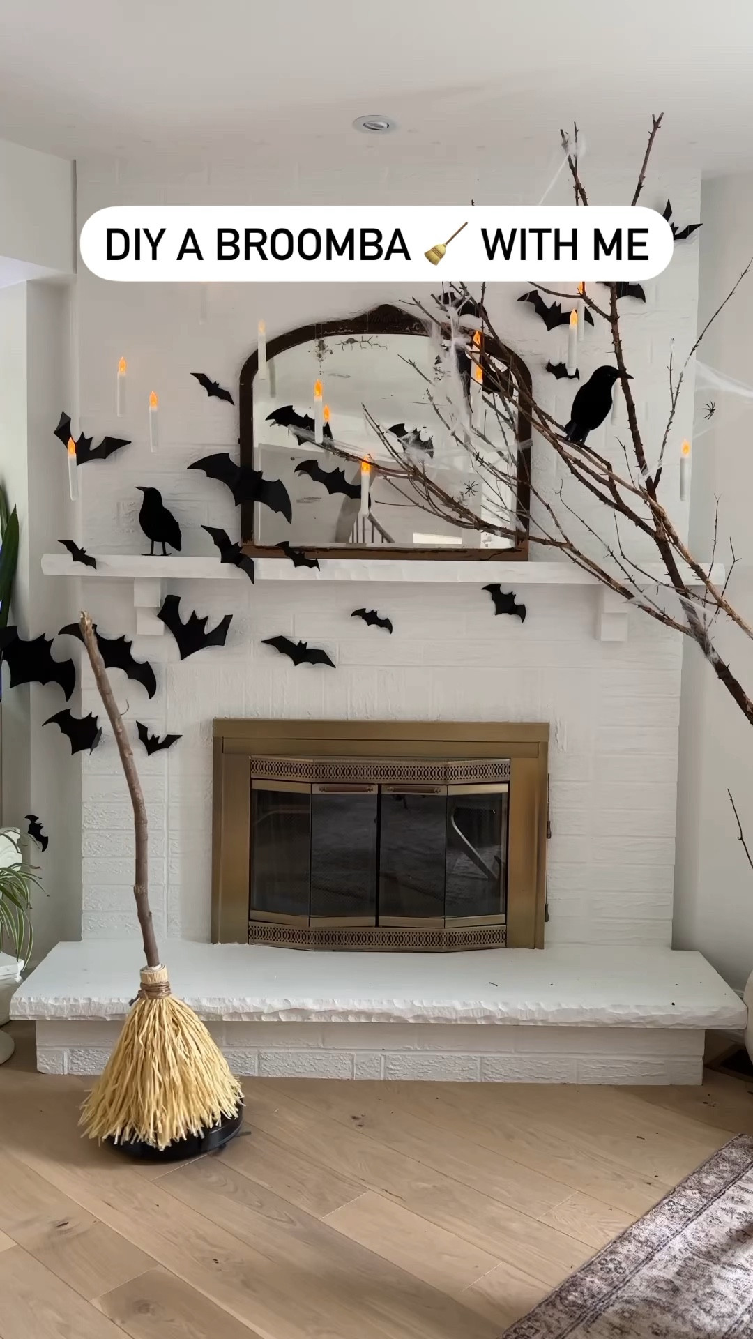 I’ve bewitched my broom ✨🧹 and you can too!

Here’s the magic spell:

You’ll need a tumbler, grass skirt, a foraged stick and a plastic plate plus your robot vacuum. 

Drill a hole in your tumbler and glue it down to your plastic plate. Secure it with tape and strong glue.

Grab a foraged stick and place it in the tumbler. Then secure a grass skirt to the base of the stick. Finish it off with twine. 

If you have a robot vacuum, use Command Velcro strips to secure your new broom on your vacuum! This way you can easily remove the broom when you’re using your robot vacuum so it’ll be able to move under furniture pieces. 

If you don’t have a robot vacuum, you can simply hang it somewhere in your home and put up a cheeky sign that says “Broom Parking” and hang your diy broom up! Or even prop it up by your fireplace or even at your front door. Imagine it with some hanging witch’s 🧙‍♀️ hat and bats 🦇 around. Toss in a few pumpkins and you got a spooky front porch! 

I’ll link all the supplies you need in my stories,  
in my LTK and on my Amazon storefront! I even added a moving witch’s broom 🧹 for those that don’t want to diy it. 

Inspired by @idahomerealestate last year!

#halloweendecor #halloweendiy #halloween #halloweenvibes #diyhalloween crafters gonna craft, easy diy, Halloween crafts

#LTKHalloween #LTKSeasonal #LTKhome