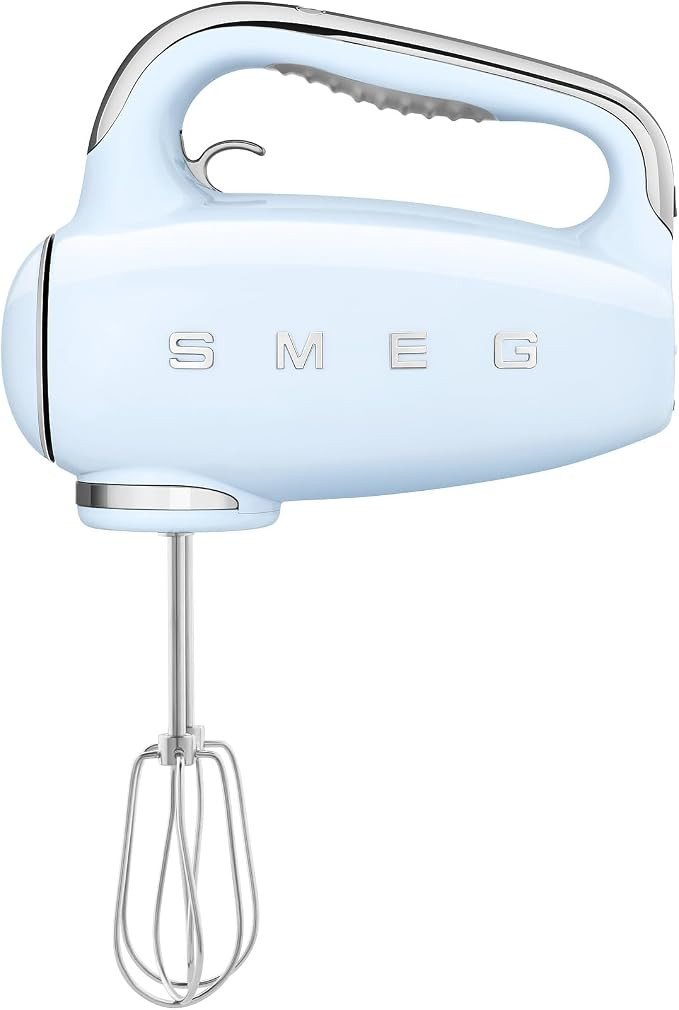 SMEG Pastel Blue 50's Retro Style Electric Hand Mixer with Set of Beaters, Set of Dough Hooks and... | Amazon (US)