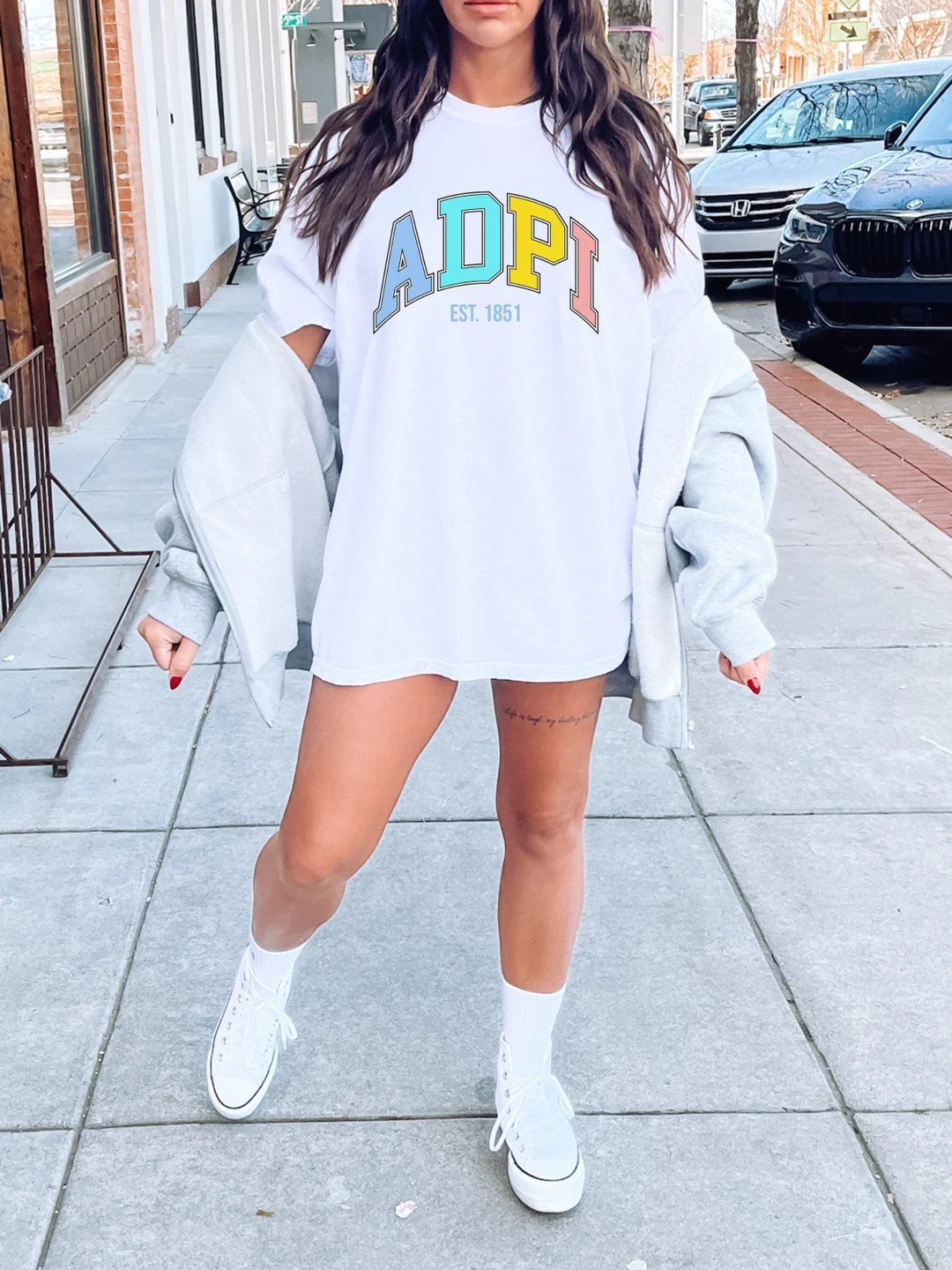 Alpha Delta Pi Varsity College Sorority Comfy T-shirt  Alpha - Etsy | Etsy (US)