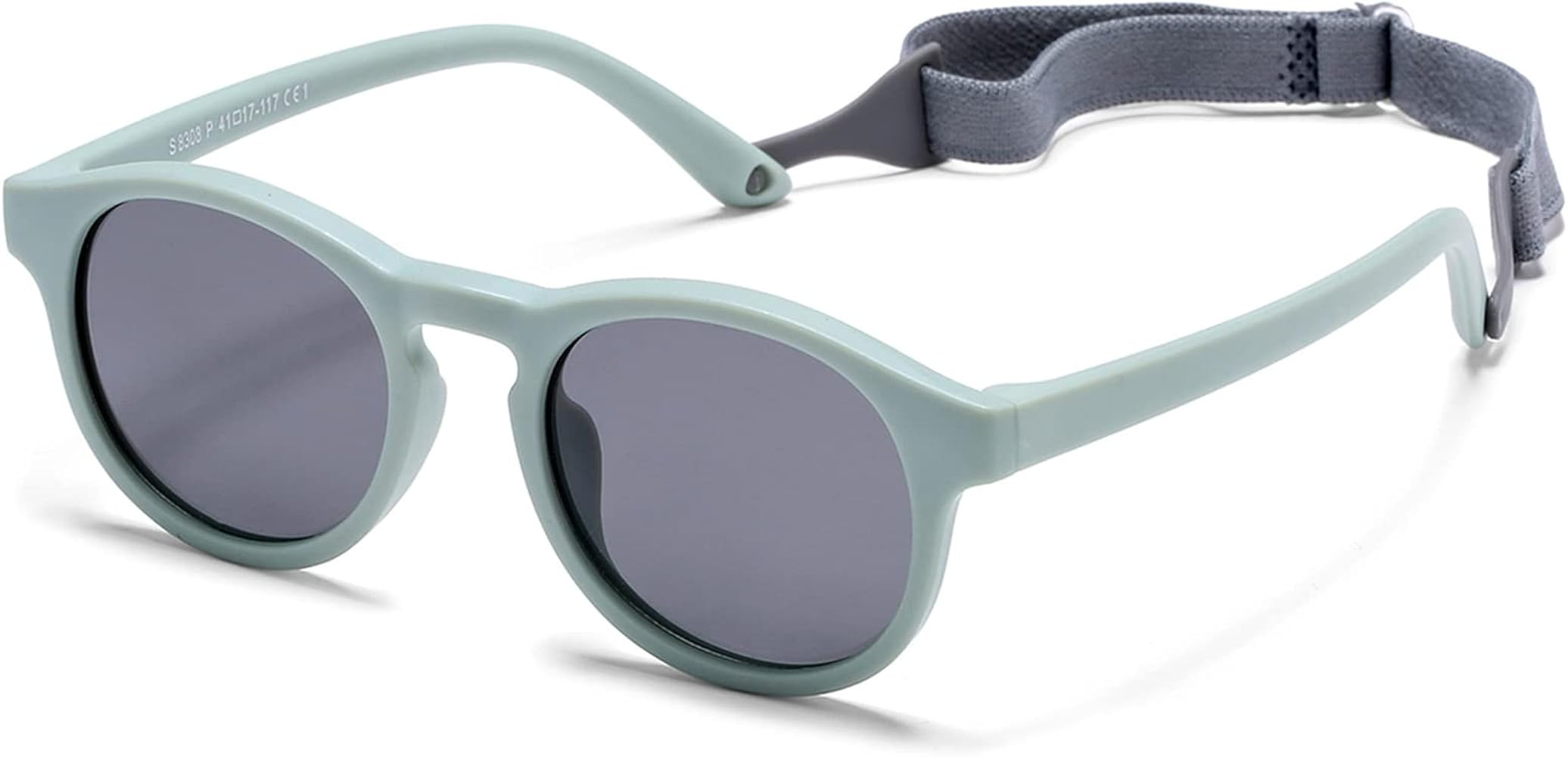 HJSTES Polarized Baby Sunglasses for Toddler Boys Girls, TPEE Flexible Frame with Strap, for Infa... | Amazon (US)