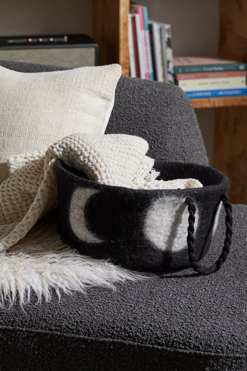 Mallie Large Felted Storage Basket | Urban Outfitters (US and RoW)