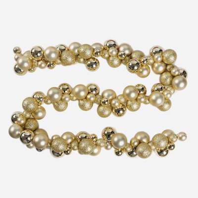 Gold Ornament Garland, 72" | At Home