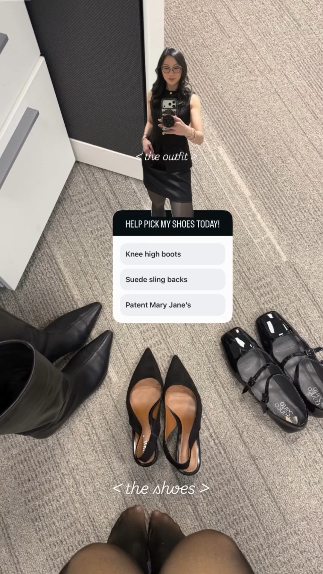 My work shoe capsule = the pairs I actually wear on repeat

Knee-high boots for rainy days, slingback flats for easy days, classic pumps when I want to feel polished… every pair is comfortable, versatile, and already in heavy rotation.

If it doesn’t go with multiple outfits *and* pass the all-day wear test, it doesn’t make the cut.

These are the staples that make getting dressed for work feel easy.

#workwearessentials #shoecapsule #capsulewardrobe #workshoes #chicstyle #minimalwardrobe #officeoutfits #ltkit
