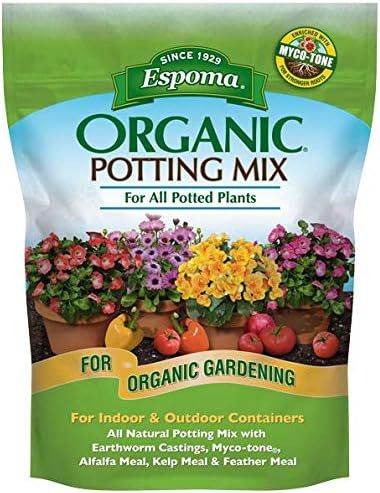 Espoma Organic Potting Soil Mix - All Natural Potting Mix For Indoor & Outdoor Containers For Org... | Amazon (US)