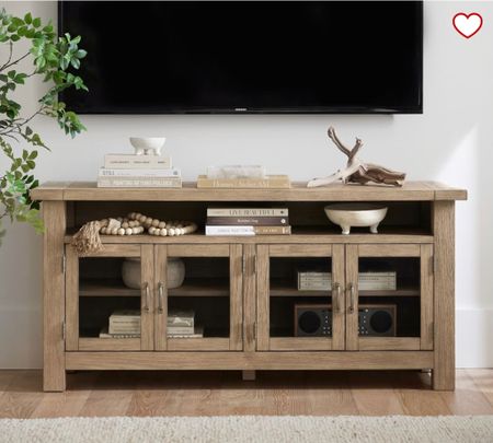 Decor ideas for tv console in modern farmhouse living room - client project 

#LTKunder50 #LTKhome
