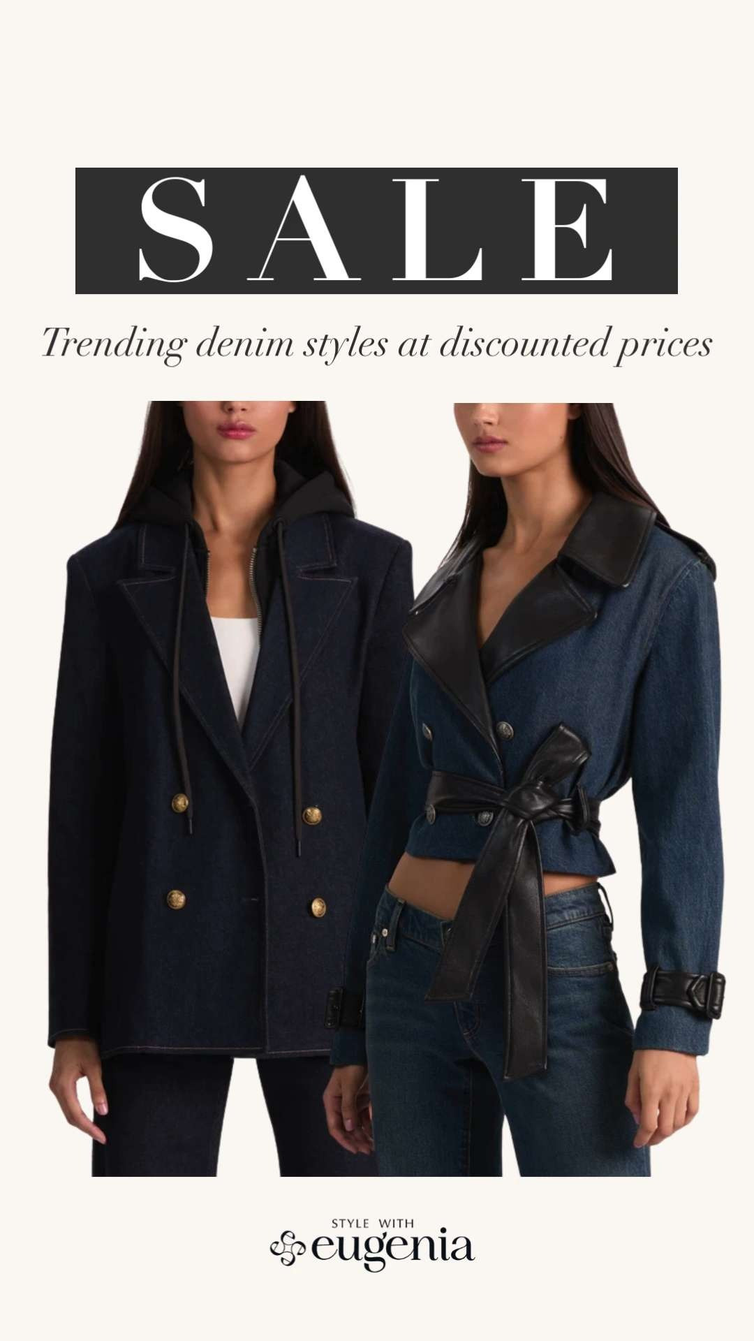 Denim staples that never go out of style—now on sale 👖✨ From structured jackets to modern cuts, these are the denim pieces worth adding to your closet this season. Shop the denim sale before sizes sell out. 

 #LTKGiftGuide #LTKHoliday #LTKootd