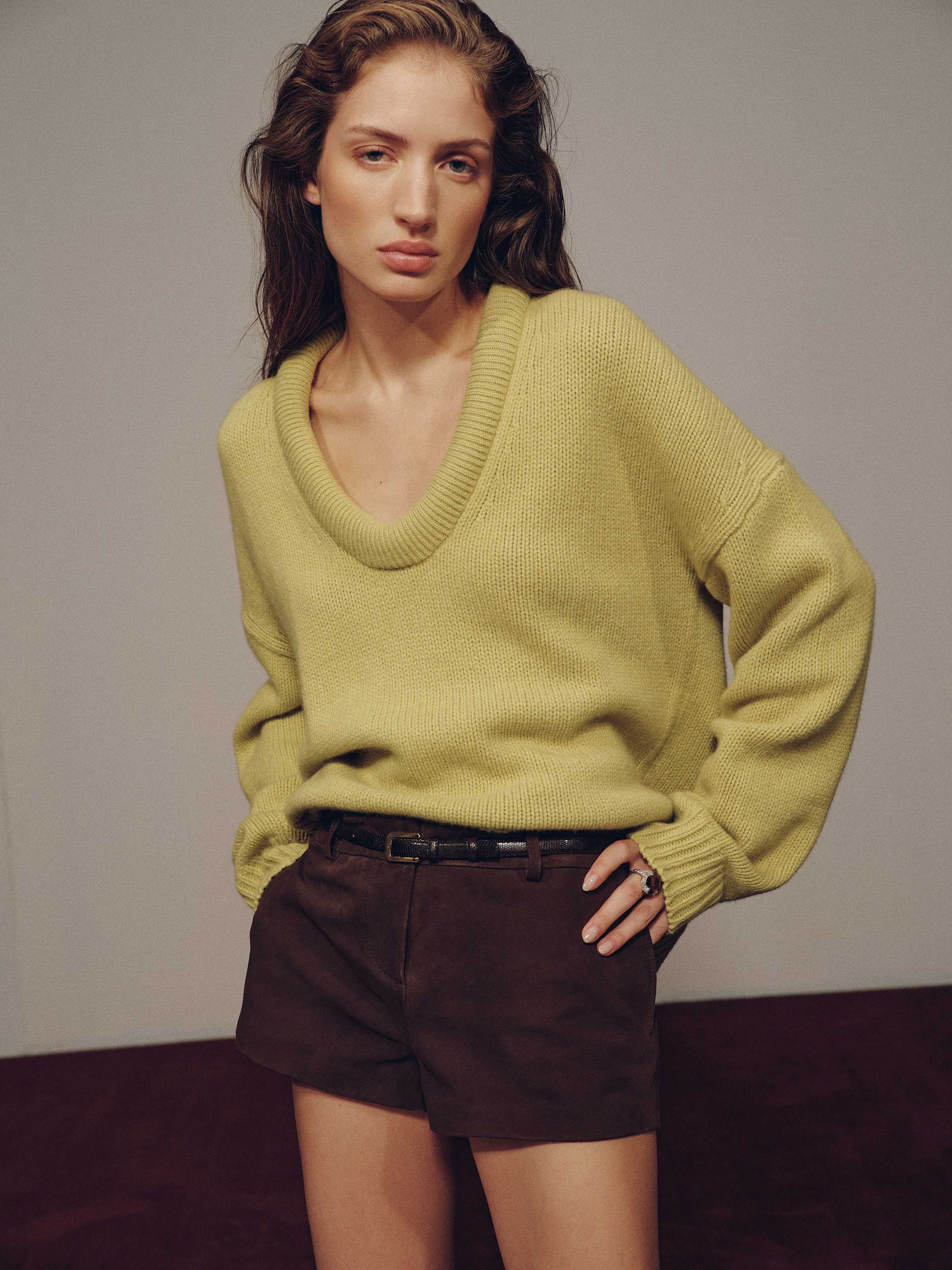 Jonie Cashmere Oversized Scoop Neck | Reformation (Global)