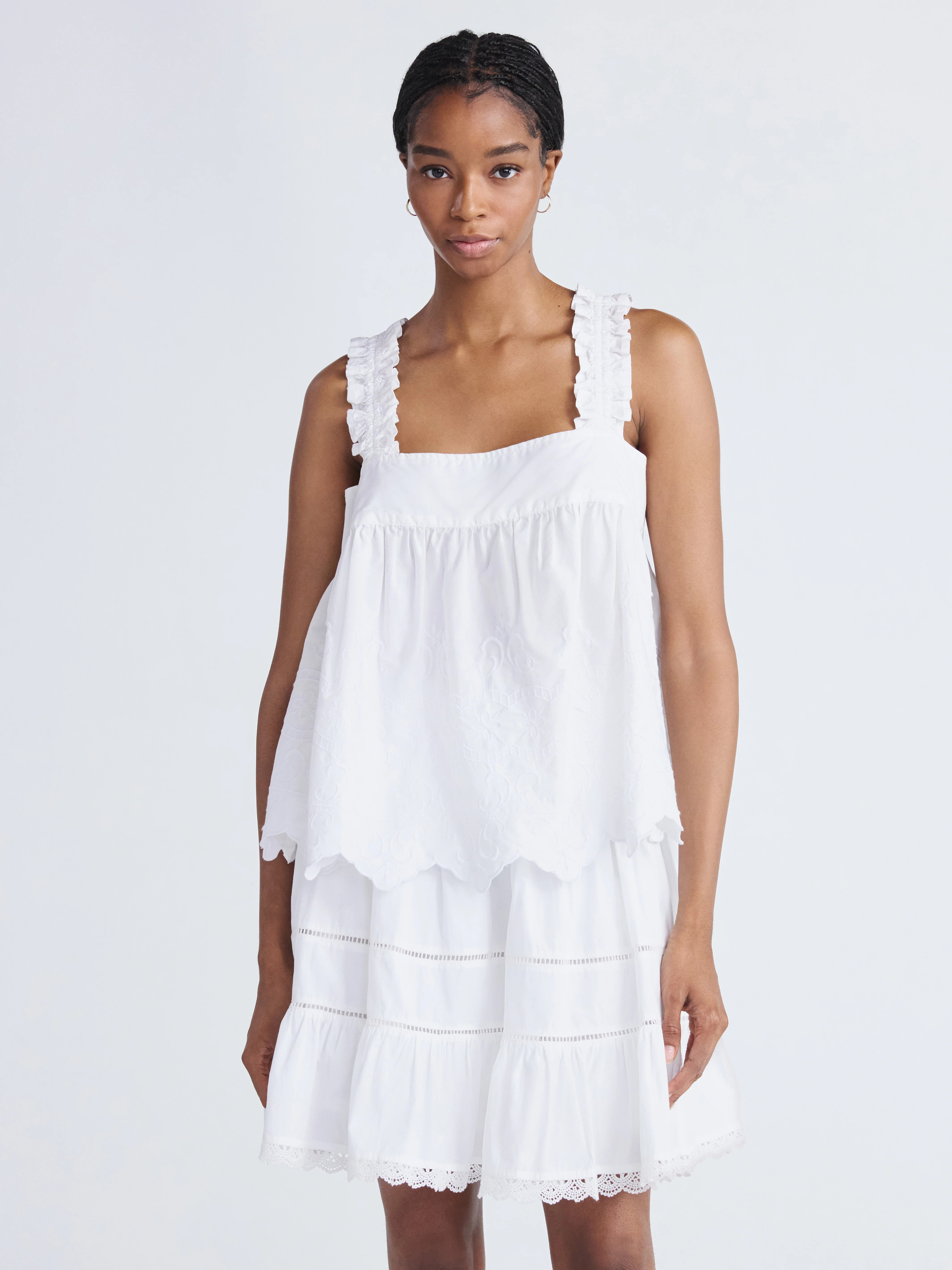 Free Assembly Woman Sleeve Eyelet Top Size-XS to XXL - Walmart.com | Walmart (US)