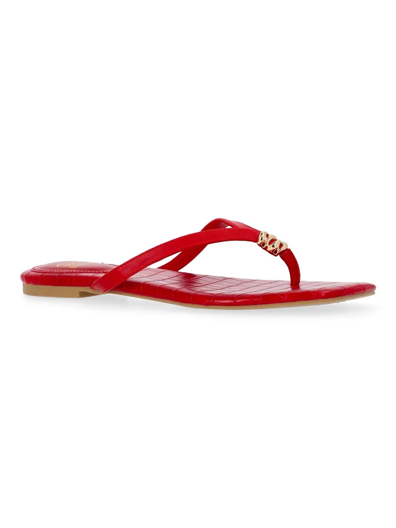 Madden NYC Women's Square Flip Flops | Walmart (US)