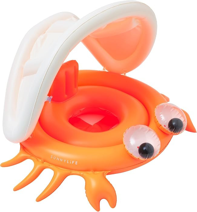 SUNNYLiFE Baby Float, Sonny The Sea Creature, Neon Orange, PVC, 37.8 x 25.98 x 10.24 inches, 2.2 ... | Amazon (US)