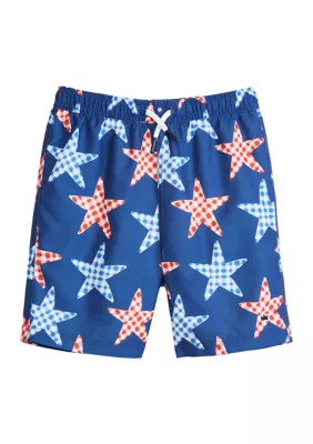 Boys 4-7 Printed Swim Trunks | Belk