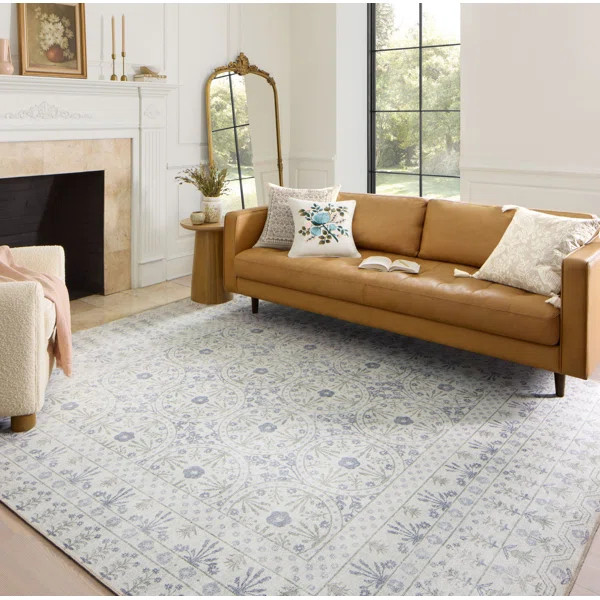 Rifle Paper Co. x Loloi Maison MAO-03 Rosette Ivory Rug | Wayfair North America