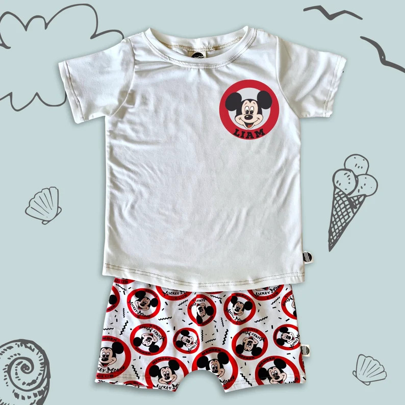 Custom Mickey Mouse Club Name Tee , Disney Set, Disney Vacation Tee kids & baby Disney Outfit, Ki... | Etsy (US)
