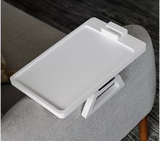 Limitless Couch Foldable Tray Table with Rotating Phone Holder - QVC.com | QVC