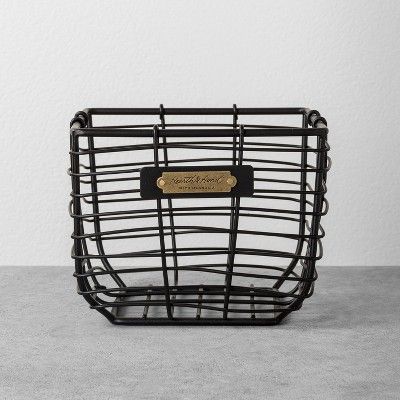 Wire Storage Basket Black - Hearth & Hand&#153; with Magnolia | Target