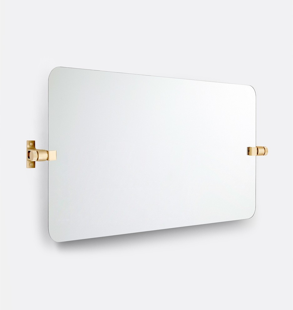 West Slope Frameless Wide Rectangle Pivot Mirror
 | Rejuvenation | Rejuvenation