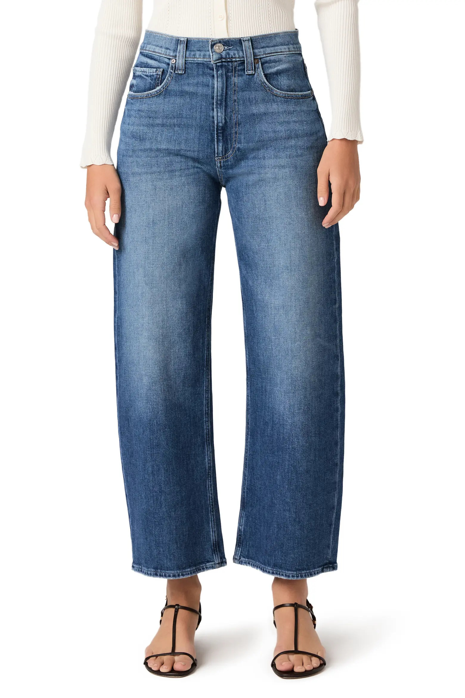 PAIGE Arellia High Waist Ankle Barrel Jeans (Women) | Nordstrom | Nordstrom