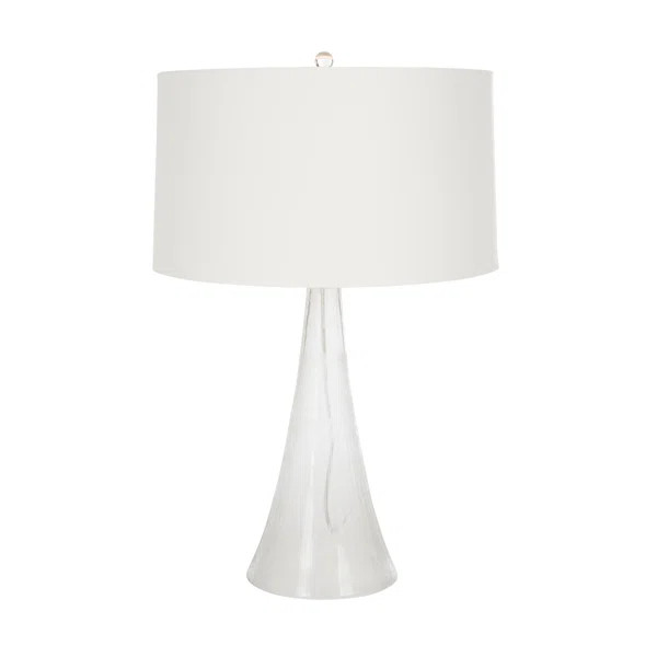 Iridescent Lea 28" Table Lamp With Light Gray Shade | Wayfair North America