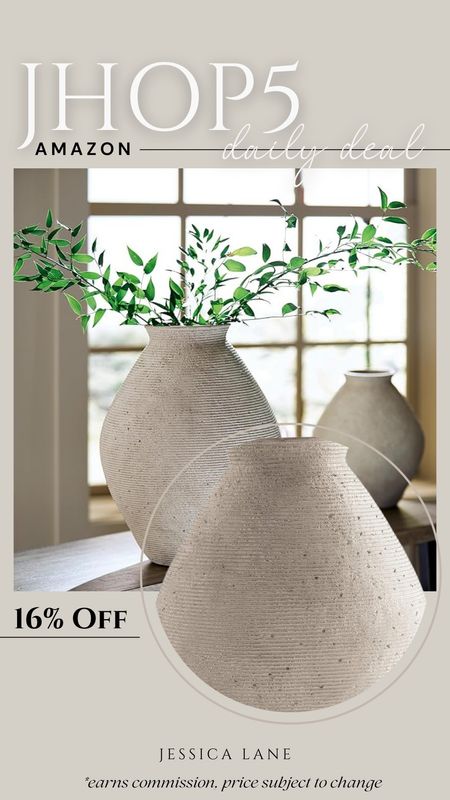 Amazon daily deal, save 16% on this gorgeous ribbed neutral vase. Amazon home, Amazon decor, Ashley Furniture Decor, neutral vase, ribbed vase, Amazon deal

#LTKsalealert #LTKfindsunder100 #LTKhome