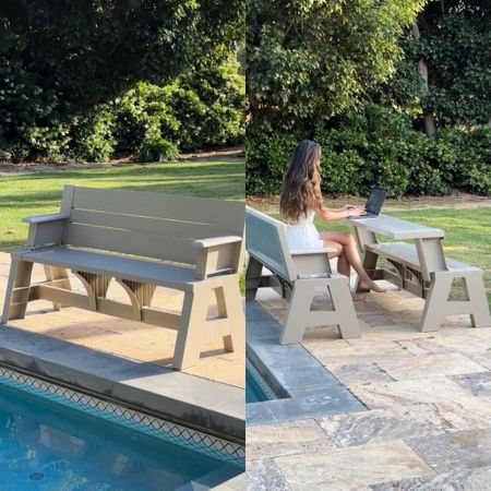 Shop below! This outdoor bench converts into a table! Xo!

#LTKSeasonal #LTKFamily #LTKHome
