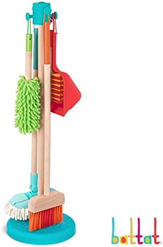 Battat – Kids Cleaning Set – Cleaning Toys for Toddlers, Children – Pretend Play Kit – Broom, Mop, B | Amazon (US)