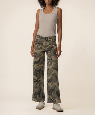 Meg High Rise Wide Leg in Olive | Kut From Kloth
