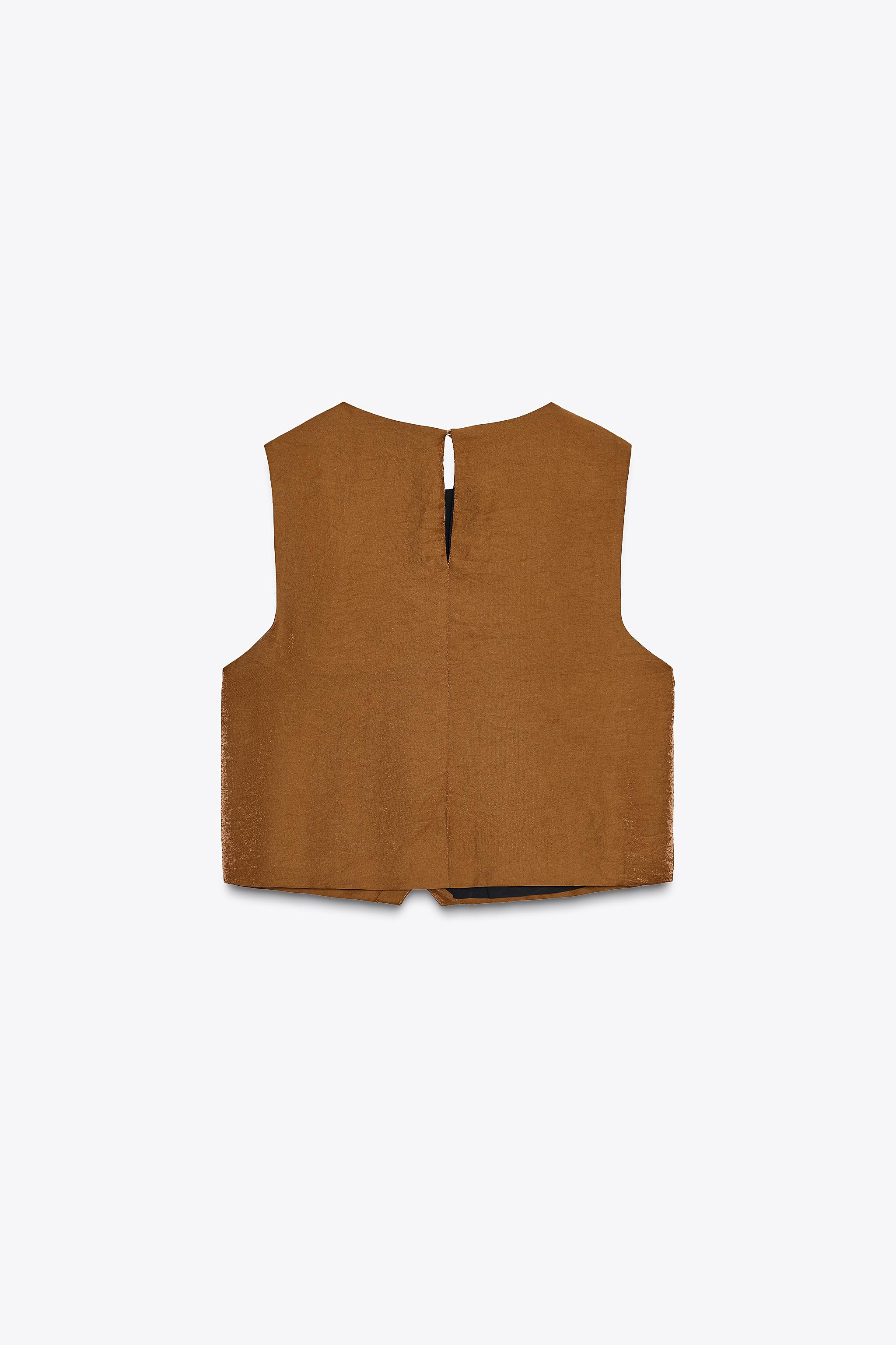 SATIN EFFECT WRAP TOP | Zara US