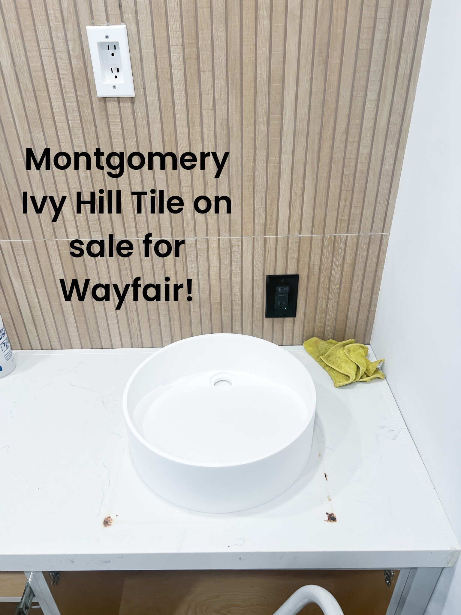 Tile
Porcelain tile
Bathroom
Remodel
Sink
Slatwall