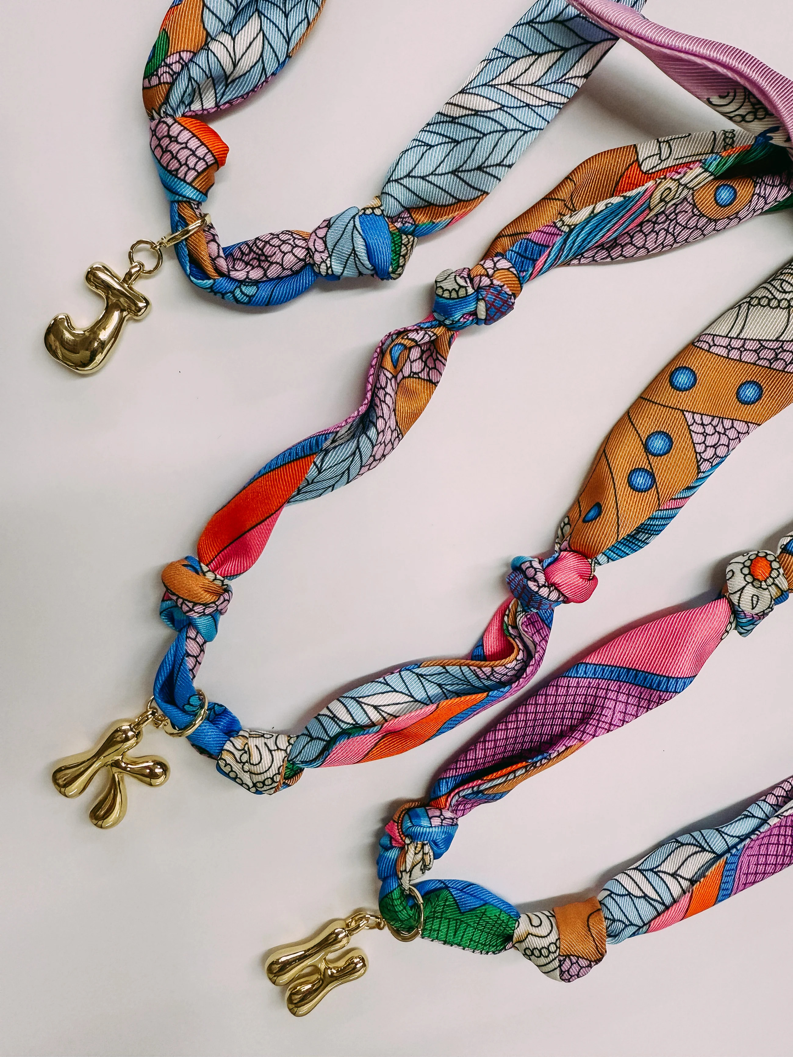 bandana initial necklace | Etta & East