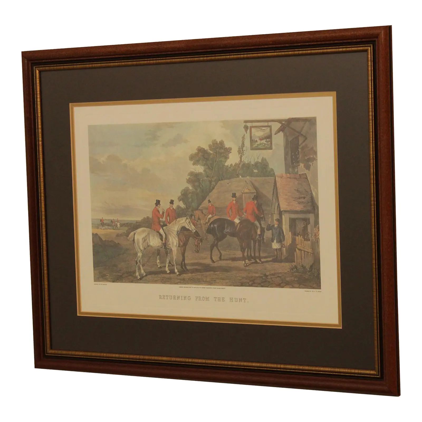 Returning From the Hunt' Fox Hunt Lithograph Print by William Shayer | Chairish