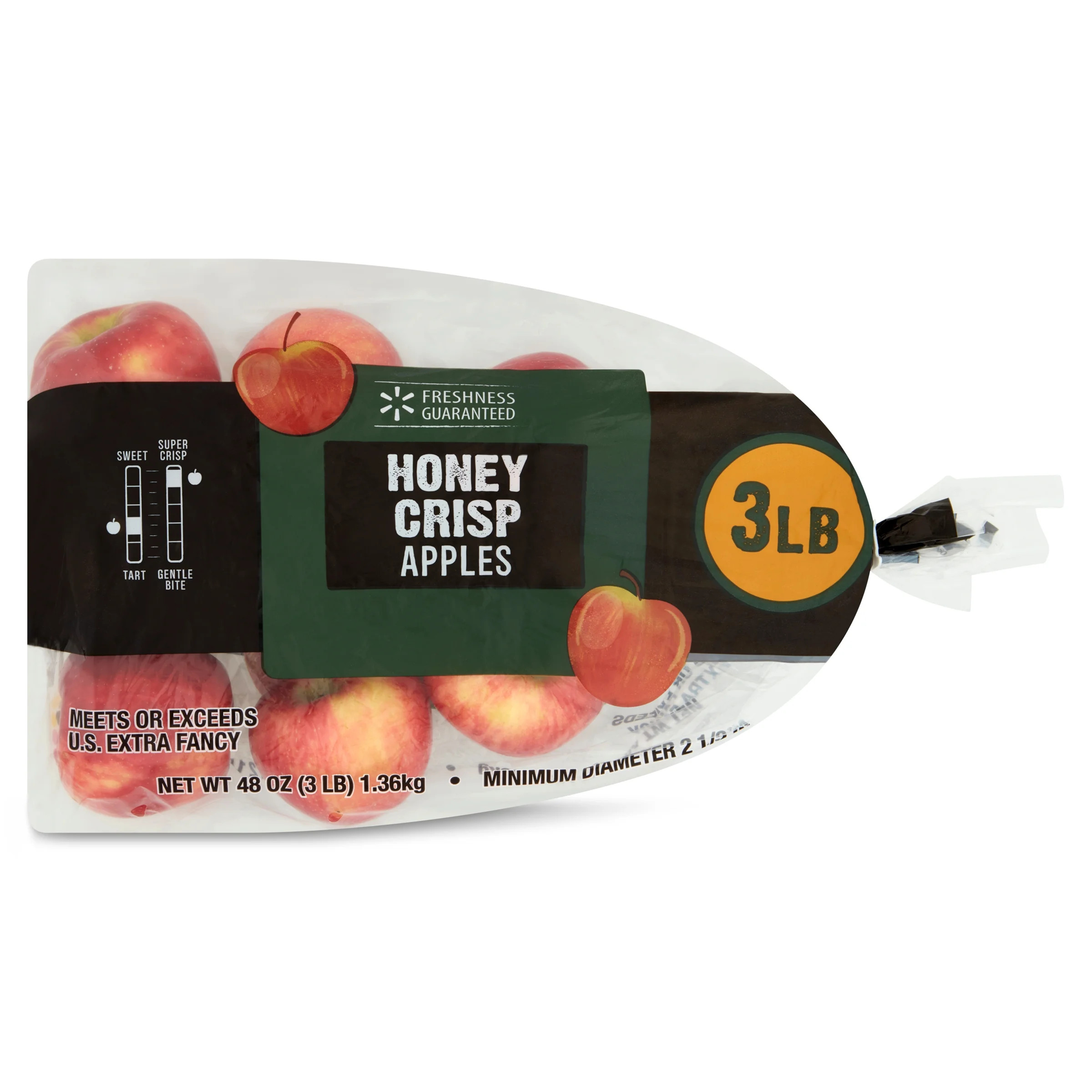 Fresh Honeycrisp Apples, 3 lb Bag | Walmart (US)