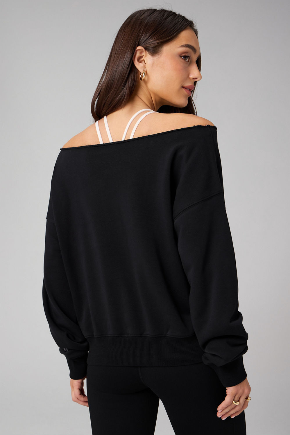 Year Round Terry Off Shoulder Sweatshirt | Fabletics